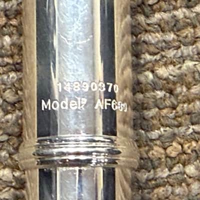 Haynes Amadeus AF680 Flute - Sterling Silver Amadeus Headjoint, Offset G, B-Foot, Excellent Condition image 4