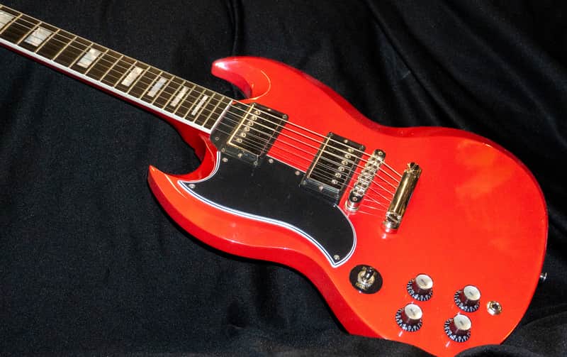 Gibson SG Custom Lefty M2 Measure 2024 - Cardinal Red image 1