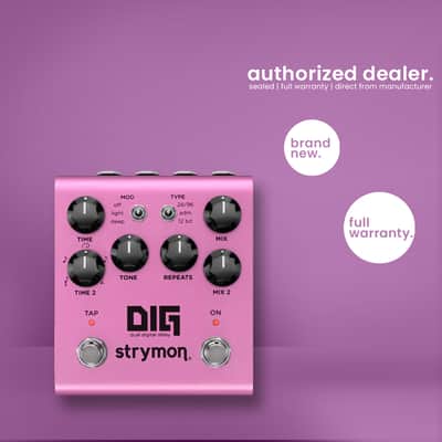 Strymon DIG V2 - Dual Digital Delay - Guitar Effects Pedal - Pink image 1