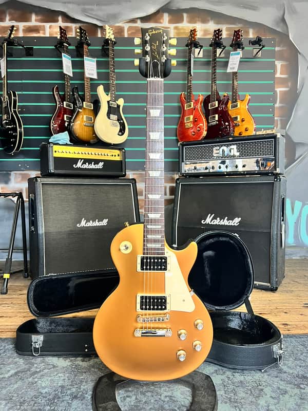 Gibson Les Paul '50s Tribute T Satin Gold Top Dark Back 2016 Electric Guitar image 1