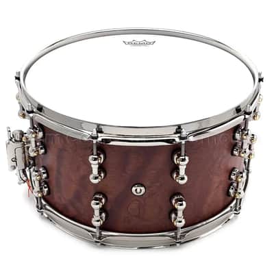Pearl Masterworks Mahogany/Gum Snare Drum 15x8 Matte Burl Mahogany w/Nickel Hw image 2