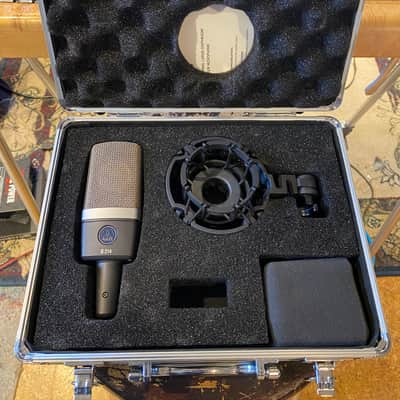 AKG C214 Large Diaphragm Cardioid Condenser Microphone 2010s - Black image 2