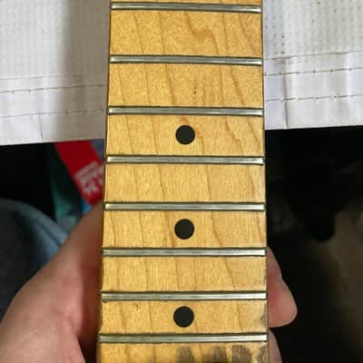 1990 Fender USA American Standard Stratocaster Guitar Neck 22 Fret Maple Board image 16