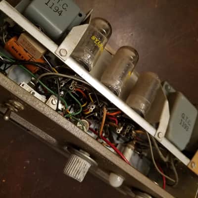 Ampex 620 Extension speaker, amp, and cabinet mono tube suitcase 1960s image 5
