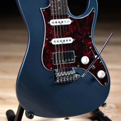 Ibanez AZ2204N Prestige HSS Guitar w/ Case – Prussian Blue Metallic image 3
