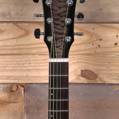 Ibanez AEWC16QA Acousitc/Electric Guitar Transparent Black Sunburst High Gloss Top image 6