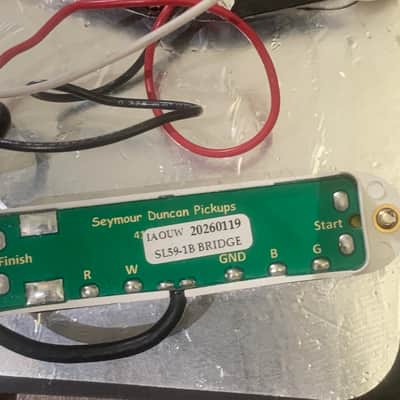 Loaded Black Pickguard with Seymour Duncan and Fender Pickups image 6
