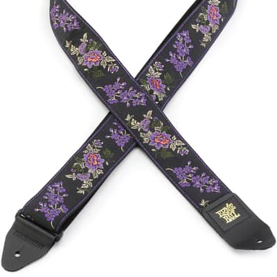 Ernie Ball Jacquard Guitar Strap - Lavender Blossom (5-pack) Bundle