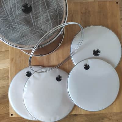 Emin percussion  Professional tunable dehol davul nagara 2010's - Walnut, tunable plastic heads image 4