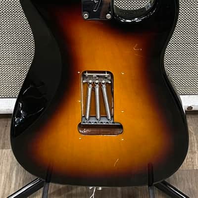 Fender Stratocaster Left-handed Reverse Headstock Partscaster - Sunburst image 8