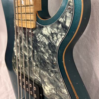 G&L Kiloton 5 2024 - Lake Placid Blue Nitrocellulose Lacquer Medium Aged image 9