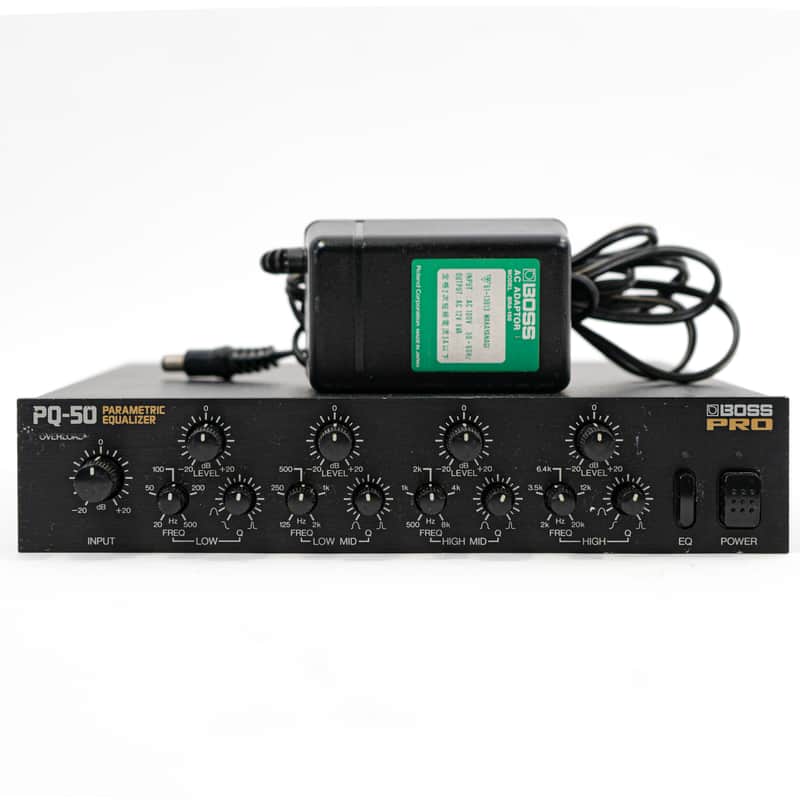 Boss Pro PQ-50 Parametric Equalizer EQ Half Rack with Power Supply