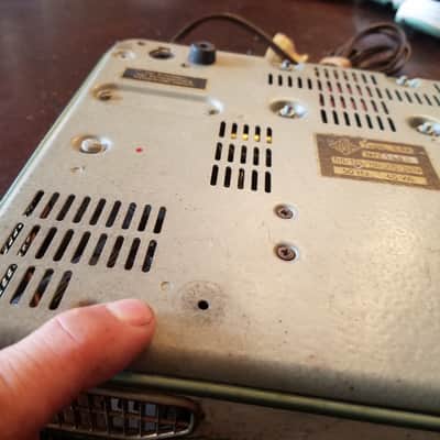 Telefunken Iconic Rare Early Stereo Tube Amp S81 1958-1961 - Pale Green Hammered Paint image 9
