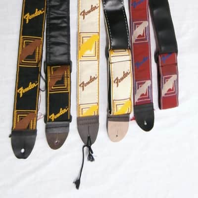 1980/90's Fender USA Fabric Guitar Straps - Set of Three image 1