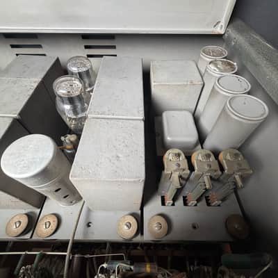 1938 Collins Radio Co. 12H-6 Console tube mixer broadcast preamp image 5