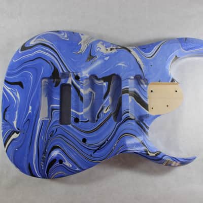 Swirled HSH Trem RGD Guitar body fits Ibanez (tm) 7 string RG and UV Necks J1273 image 1