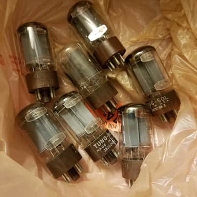 Tung-Sol ONE (1) 5881 AT1000 TESTED Vacuum Tube 6L6WGB rugged 6L6 Beam Power Tetrode 1954-1963 image 1