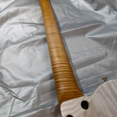 Kiesel Solo - 26.5" Baritone - Select White Wash - MASTERGRADE Flamed Maple Neck & Fretboard - 2022 image 21