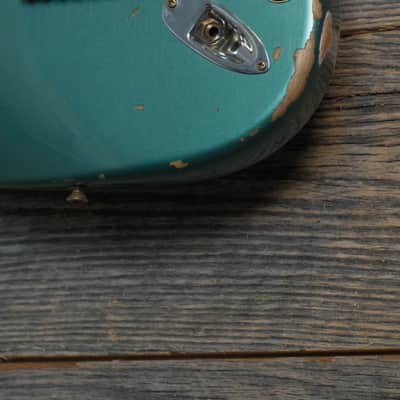Used Fender Custom Shop 1963 Stratocaster Heavy Relic - Sherwood Metallic w/OHSC image 4