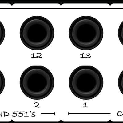 5 - Pack Blank Patch Bay Labels Compatible with DBX PB-48 by Trace Audio image 4