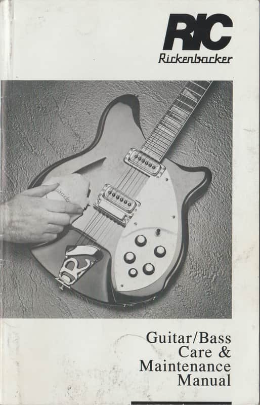Rickenbacker Guitar/Bass Care & Maintenance Manual 1992 image 1