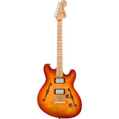 Squier Affinity Series Starcaster Deluxe - Maple Fingerboard, Sienna Sunburst Bild 1