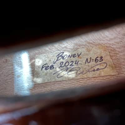 Sound sample - demo -Professional level Bench / Scratch made 4/4 full size violin # 63 made by Ivan of Bonev Violins image 14