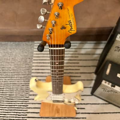 Fender Stratocaster 1962 Glas Custom Olympic White Relic Rosewood 7.4lbs w/ G&G Case image 11