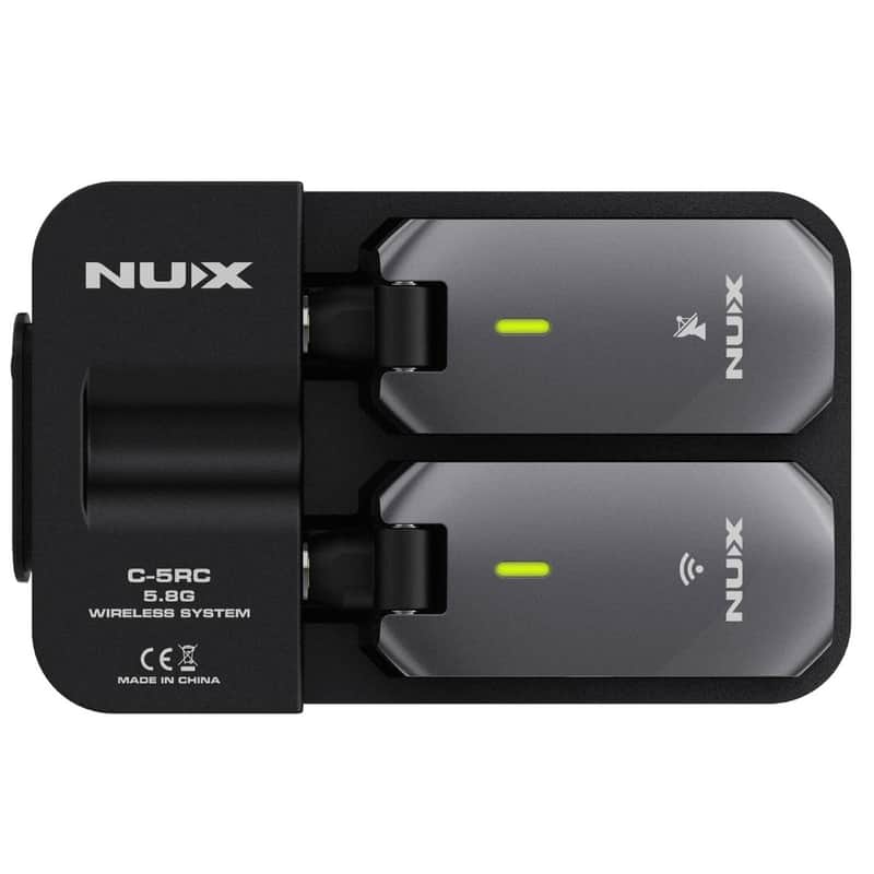 Immagine New NUX C-5RC 5.8GHz Guitar Wireless System with Charging Case - 1