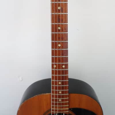 Weird Gear Alert! Flower Power! Vintage 1960s Unknown Home Made Acoustic Electro Guitar Hippy Height Ashbury Busker Scene Very Well Made With Rare Parts Vintage Rare DiMarzio Humbucker pickup & Patent Pending Grover Tuners 3+3 image 16