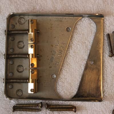 Fender Telecaster Aged Relic Chrome Body Compensated Hardware Set - USA - Tele image 4