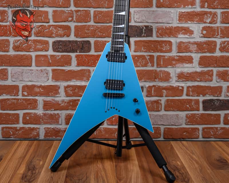 Jackson USA Custom Shop RR1 Rhoads Slab Top Blue Frost Nitro Relic Studio 2025 w/OHSC image 1