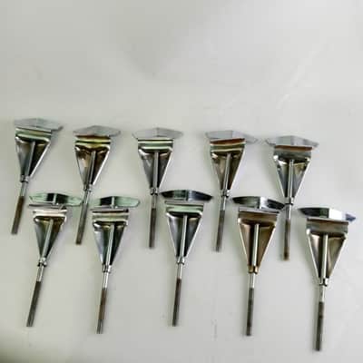 Slingerland 10x Sound King Bass Drum Tension T-Rods+Claws Chrome Vintage 70s Set image 2