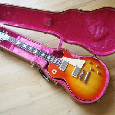 1980s Burny by Fernandez Super Grade Les Paul Standard Vintage Guitar Flame Top Japan image 21
