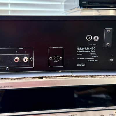 Vintage Nakamichi 480 2-Head Cassette Deck READ image 7