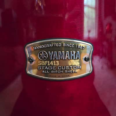 Yamaha Stage Custom Birch 14x13 floor tom SBF1413 - Cranberry red image 2