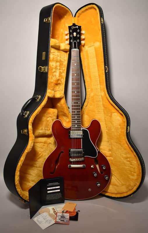2022 Gibson Custom '61 ES-335TDC Dot Reissue Cherry w/OHSC image 1