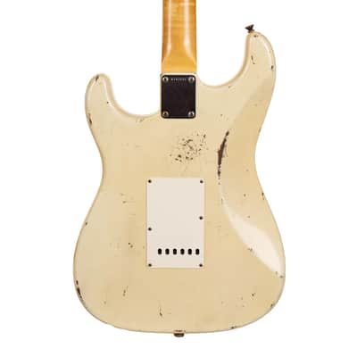 Fender Custom Shop 1960s Stratocaster Aged Olympic White Masterbuilt Jason Smith image 6
