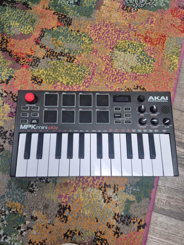 Akai MPK Mini Play Portable 25-Key MIDI Controller 2018 - Present - Black image 1