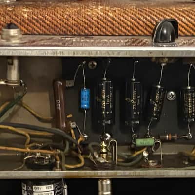 Immagine 1955 Fender Pro Amp 5E5 Narrow Panel Tweed Early 3 Control 5E3 Deluxe Style Jensen P15N - 13
