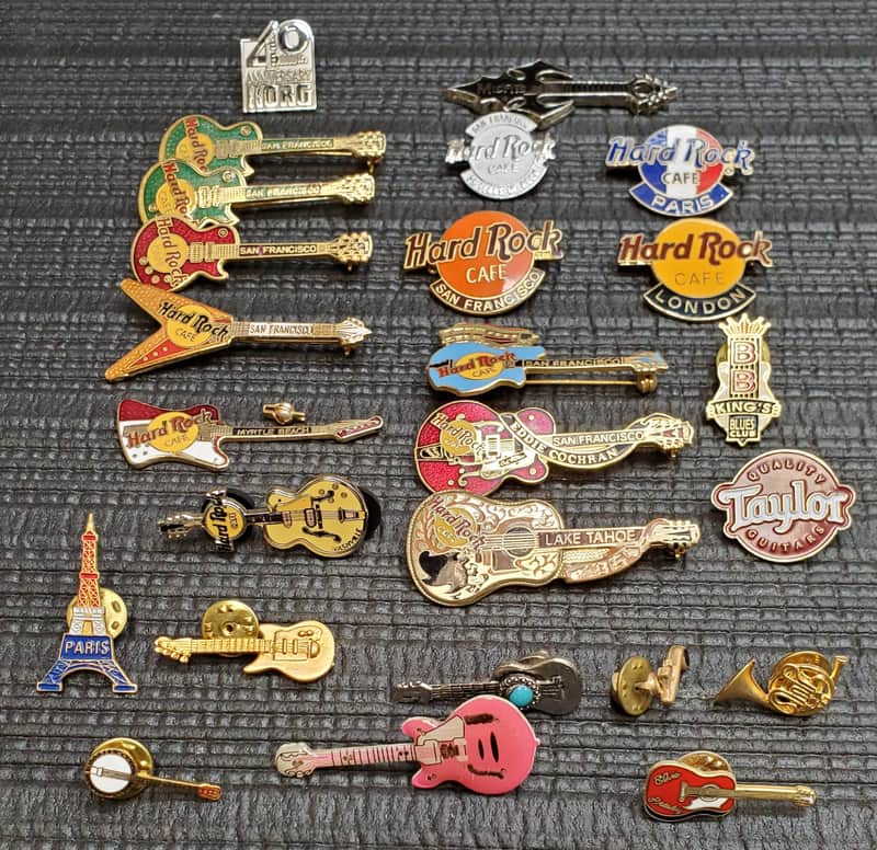 Hard Rock Cafe Hard Rock Guitar Pins image 1