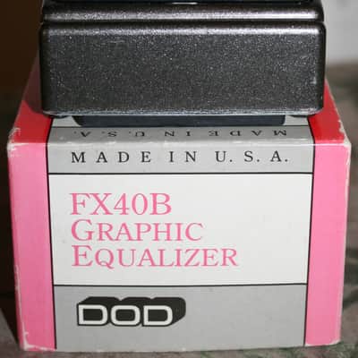 DOD FX40B GRAPHIC EQ EQUALIZER BOOST PEDAL USA VINTAGE. w/original box. image 2