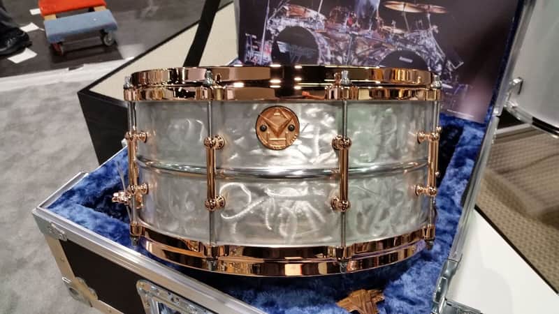 Ludwig LM402AVH Limited Edition Alex Van Halen Signature Supraphonic 6.5x14" Aluminum Snare Drum 2017 image 2