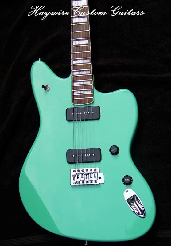 Custom Shop Surf Green+ 22 Fret Bound Ebony Pearl Inlay Neck+Treble Bleed Circuit+Matched Pair P-90's+Frets Leveled, Crowned and Polished for No Buzz and Low Action + Full Setup! image 1