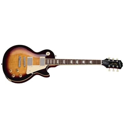 Epiphone Les Paul Standard 50s Figured Top Guitar w/Premium Gig Bag - Bourbon Burst image 3