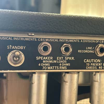 Fender Pro Reverb Silverface 70-Watt 2x12" Guitar Combo image 6