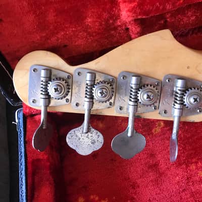 Fender Precision Bass Lefty 1975 Yellow/White image 4