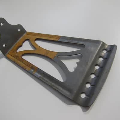 Harmony & Silvertone Flat Top Guitar Tailpiece Authentic Vintage Part Circa-1950s-1960s-Chrome image 4