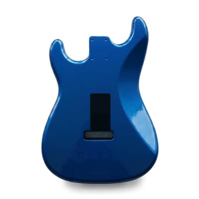 Stratocaster Guitar Body SSS - Metallic Blue - 2 Piece American Alder image 2