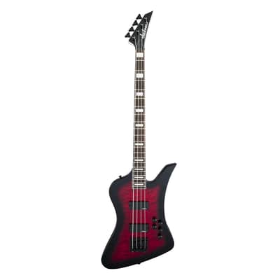 Used Jackson JS Series Kelly Bird JS3Q - Transparent Red Burst w/Amaranth FB image 2